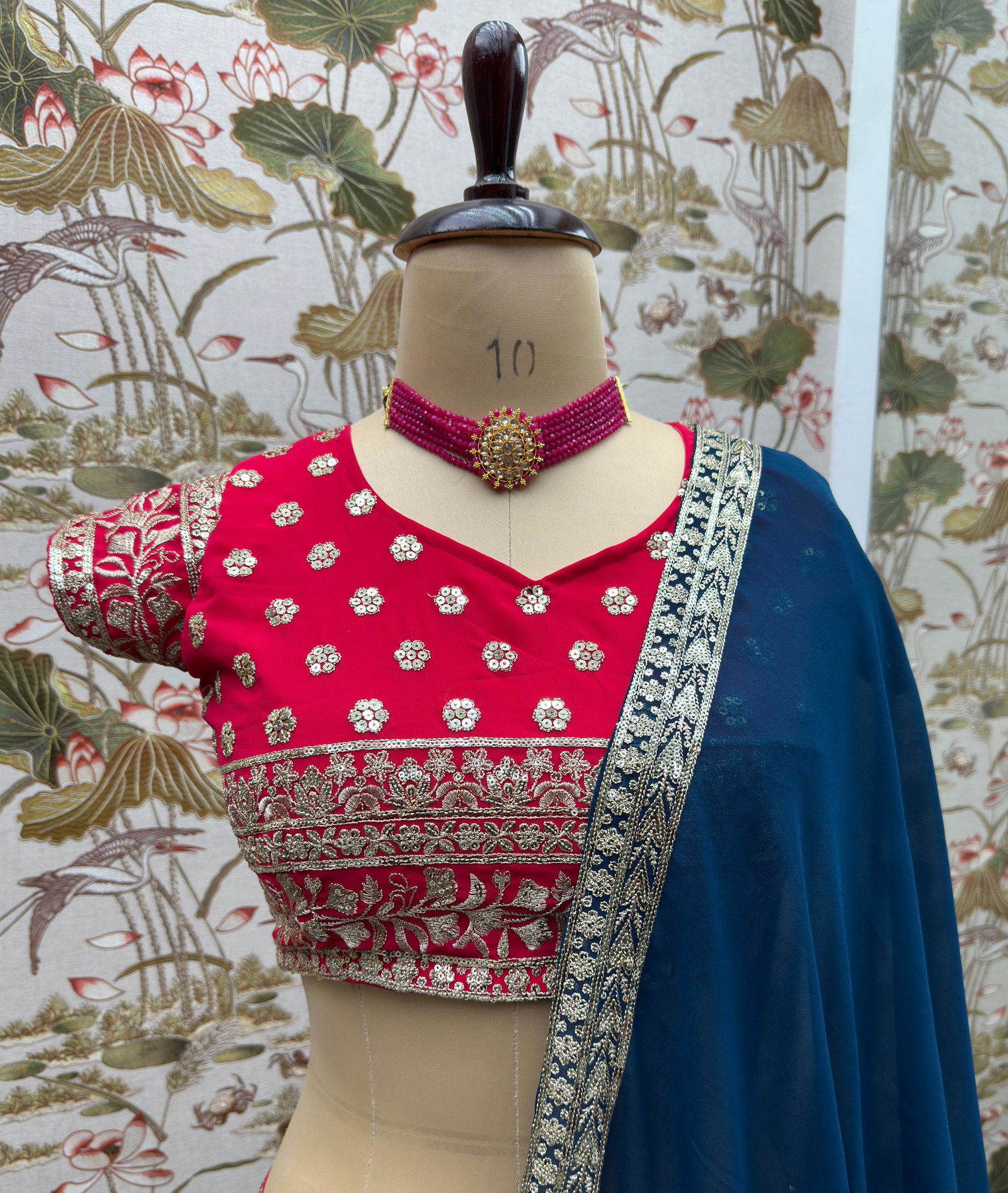 HR Georgette Embroidered Designer Lehenga Choli Wholesale Market In Surat